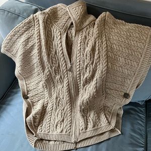 100% Irish Merino Wool poncho